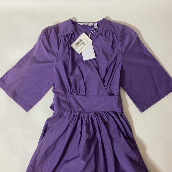 NWT & Other Stories Voluminous Midi Wrap Dress Size 10 - Picture 4 of 11